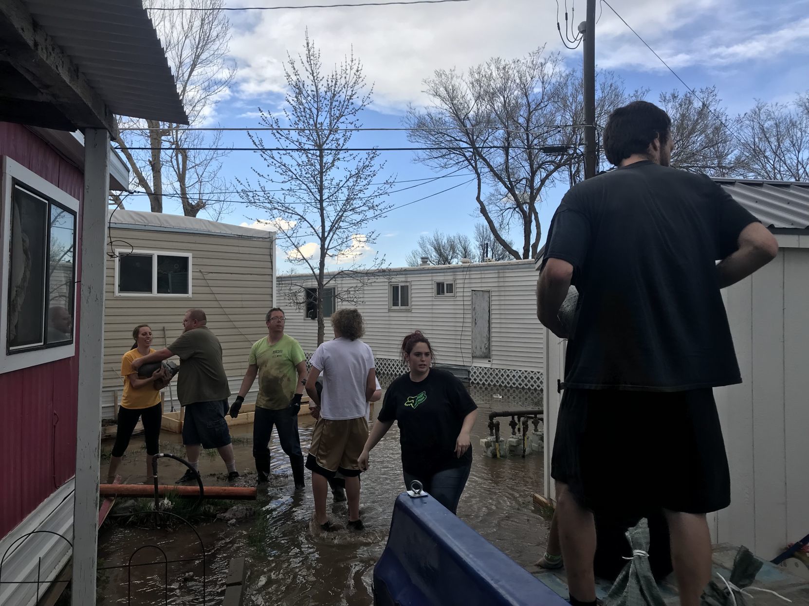 Water flows through the Helena Campground and RV Park